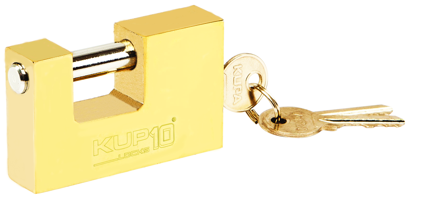  KUP10 SLIDING SHAFT PADLOCK YELLOW   PRODUCT CODE:KUP0016